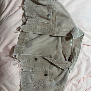 Boutique corduroy cropped light pink/ salmon jacket